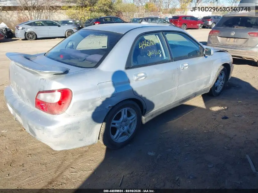 JF1GD29663G503748 2003 Subaru Impreza Wrx
