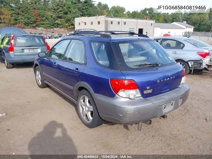 JF1GG68584G819466 2004 Subaru Impreza Outback Sport