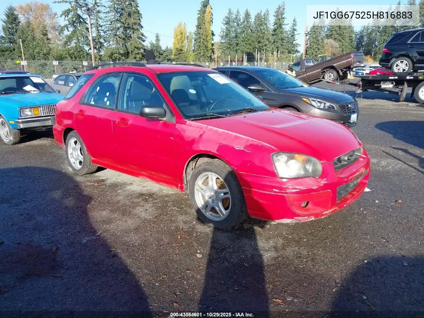 JF1GG67525H816883 2005 Subaru Impreza 2.5Rs