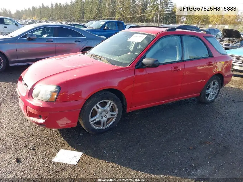 JF1GG67525H816883 2005 Subaru Impreza 2.5Rs