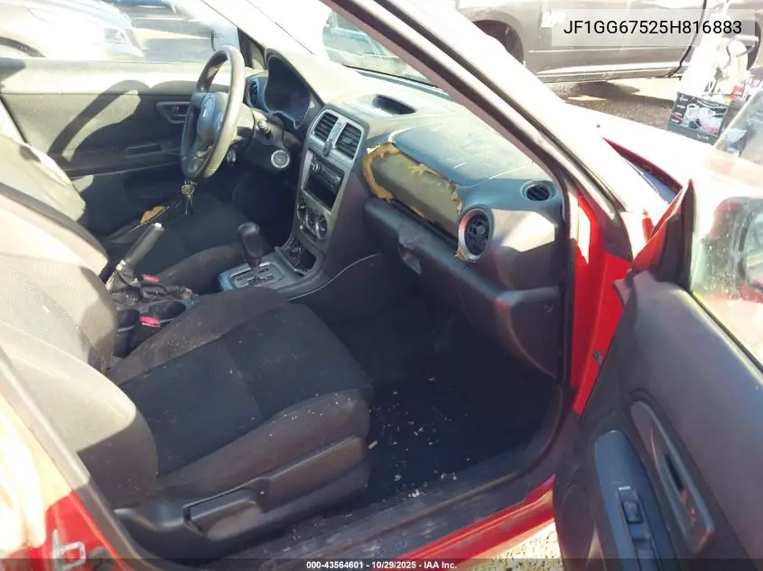 JF1GG67525H816883 2005 Subaru Impreza 2.5Rs