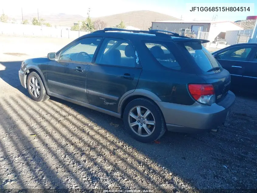 JF1GG68515H804514 2005 Subaru Impreza Outback Sport Base W/Special Edition