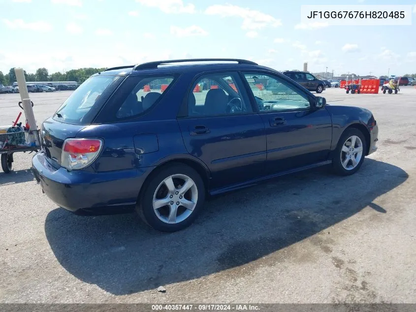 JF1GG67676H820485 2006 Subaru Impreza 2.5I