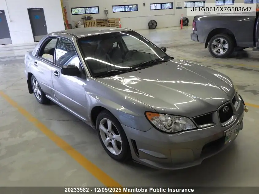 JF1GD616X7G503647 2007 Subaru Impreza 2.5I