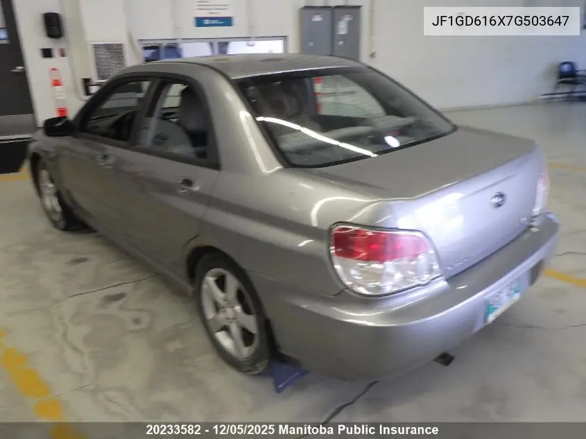 JF1GD616X7G503647 2007 Subaru Impreza 2.5I