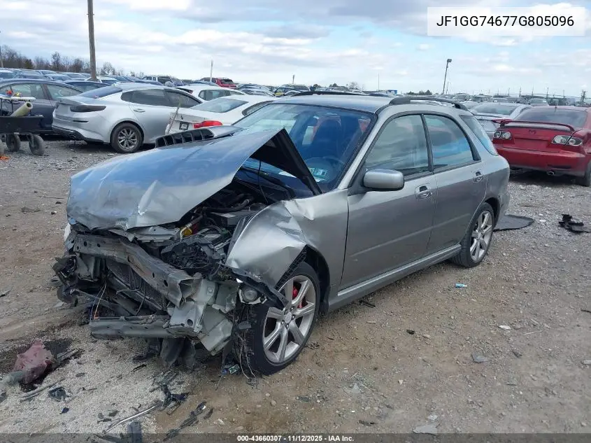 JF1GG74677G805096 2007 Subaru Impreza Wrx