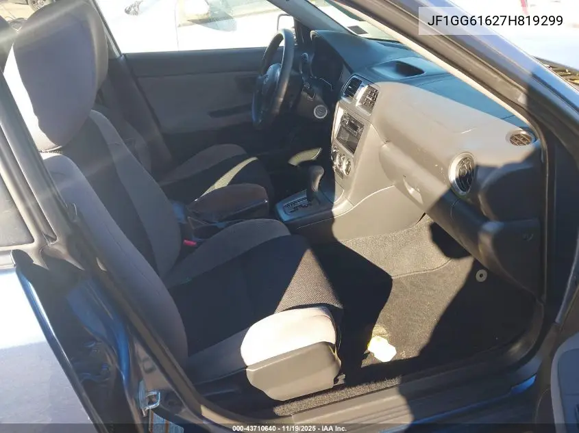 JF1GG61627H819299 2007 Subaru Impreza 2.5I