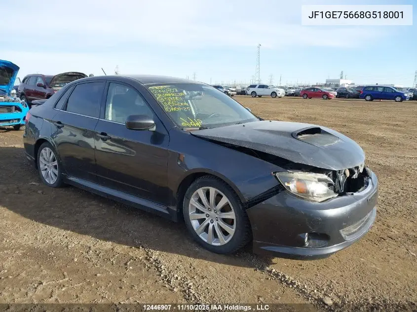 JF1GE75668G518001 2008 Subaru Impreza Wrx Premium