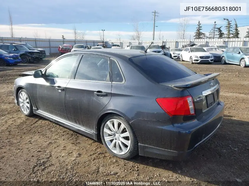 JF1GE75668G518001 2008 Subaru Impreza Wrx Premium