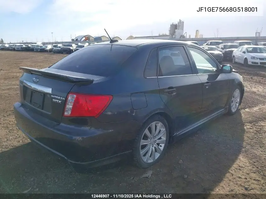 JF1GE75668G518001 2008 Subaru Impreza Wrx Premium