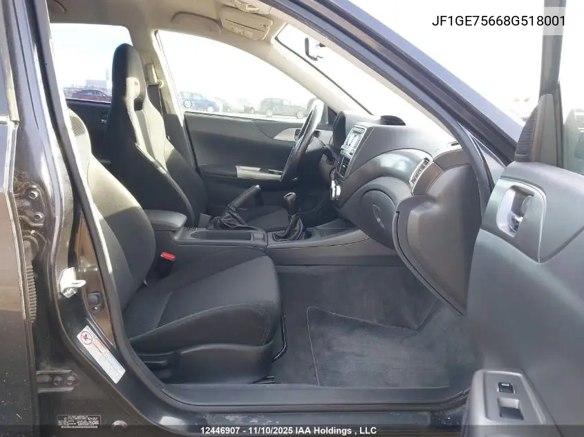 JF1GE75668G518001 2008 Subaru Impreza Wrx Premium