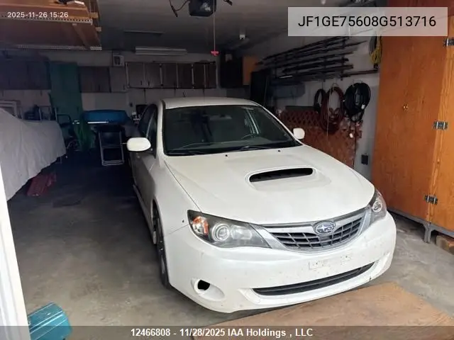 JF1GE75608G513716 2008 Subaru Impreza Wrx Premium