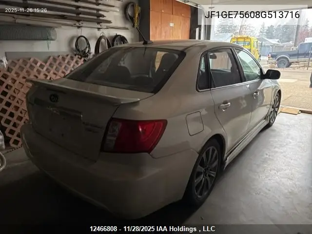 JF1GE75608G513716 2008 Subaru Impreza Wrx Premium