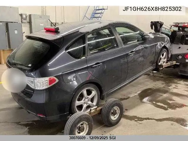 JF1GH626X8H825302 2008 Subaru Impreza 2.5I