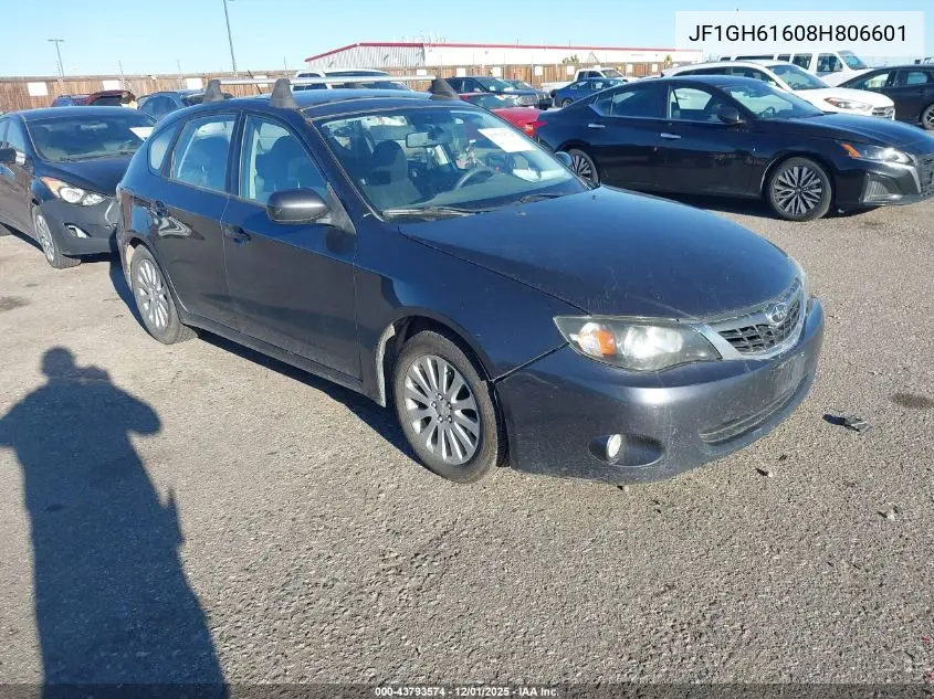 JF1GH61608H806601 2008 Subaru Impreza 2.5I