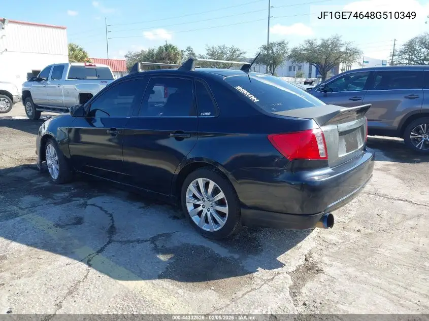 JF1GE74648G510349 2008 Subaru Impreza Wrx