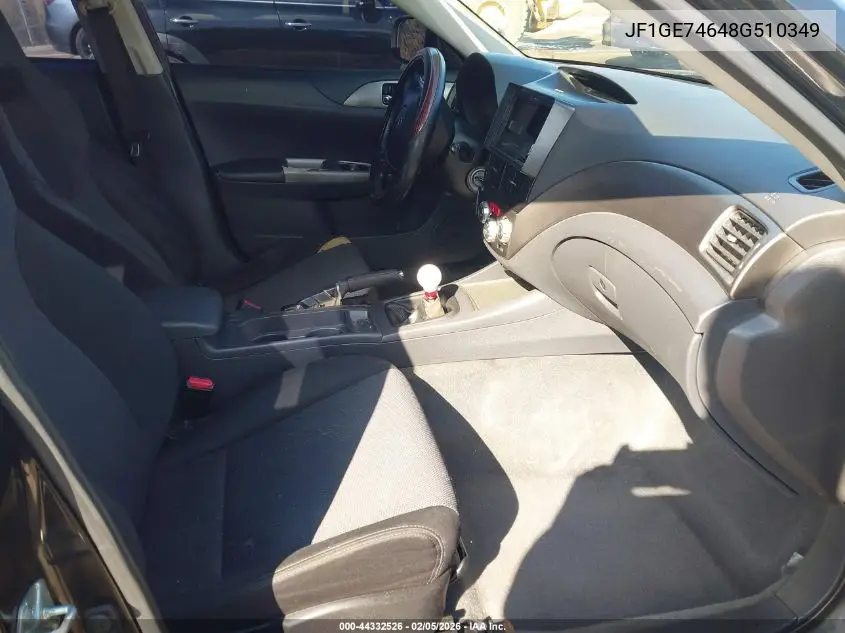 JF1GE74648G510349 2008 Subaru Impreza Wrx