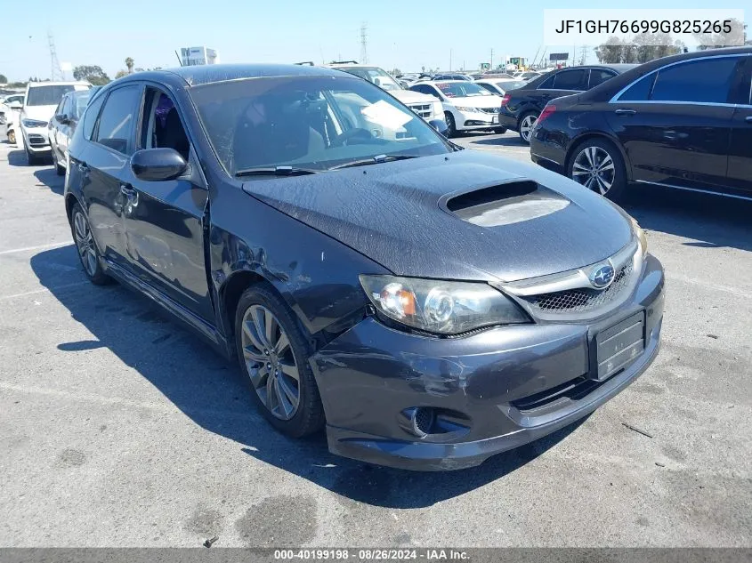 2009 Subaru Impreza Wrx VIN: JF1GH76699G825265 Lot: 40199198