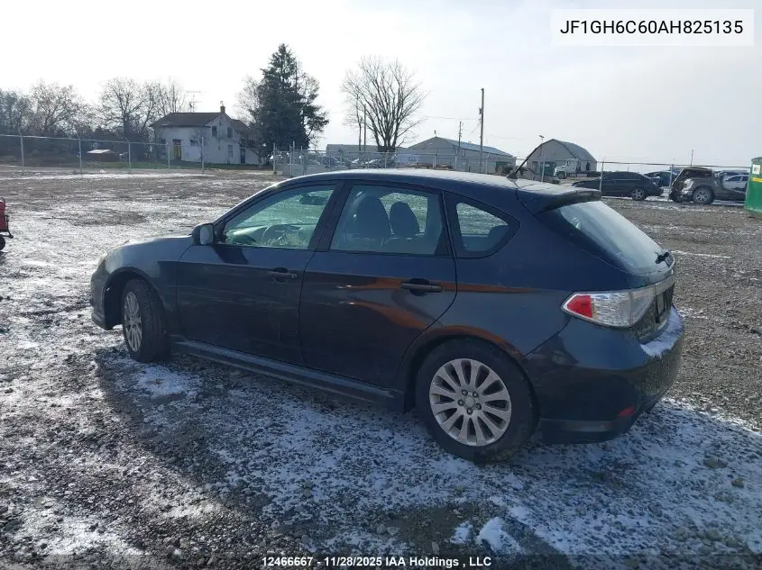 JF1GH6C60AH825135 2010 Subaru Impreza