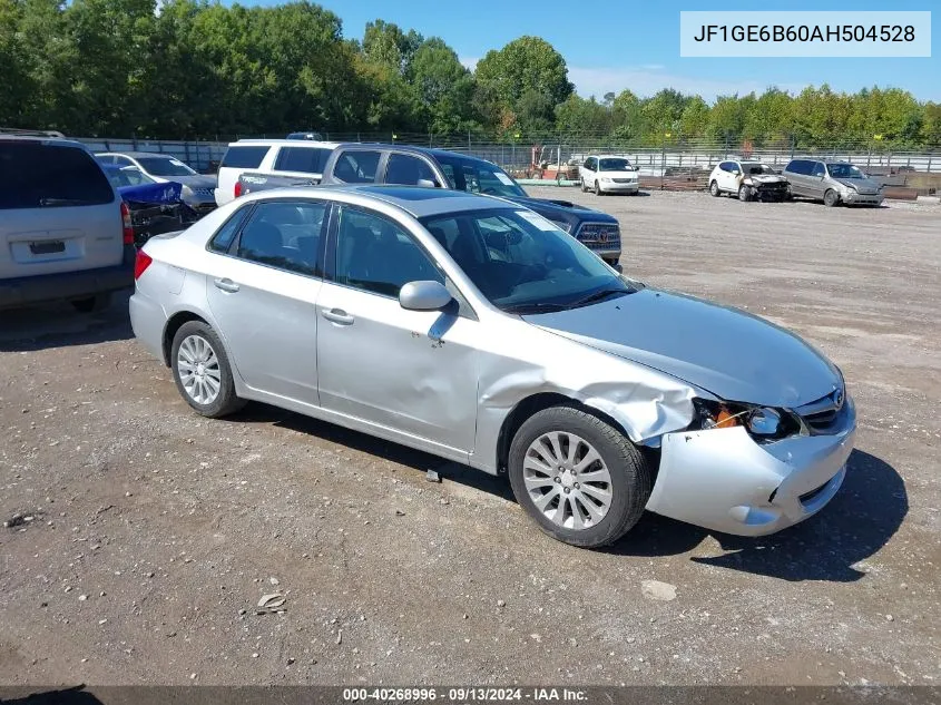 JF1GE6B60AH504528 2010 Subaru Impreza 2.5I Premium