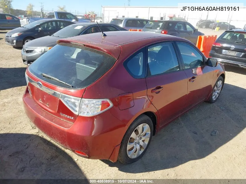 JF1GH6A60AH819161 2010 Subaru Impreza 2.5I