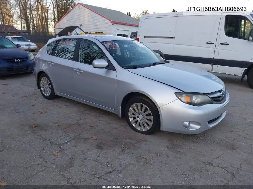 JF1GH6B63AH806693 2010 Subaru Impreza 2.5I Premium