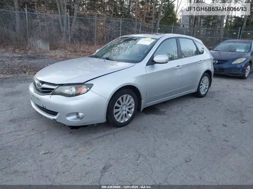 JF1GH6B63AH806693 2010 Subaru Impreza 2.5I Premium