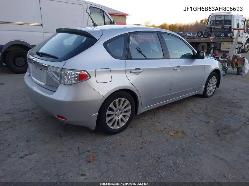 JF1GH6B63AH806693 2010 Subaru Impreza 2.5I Premium