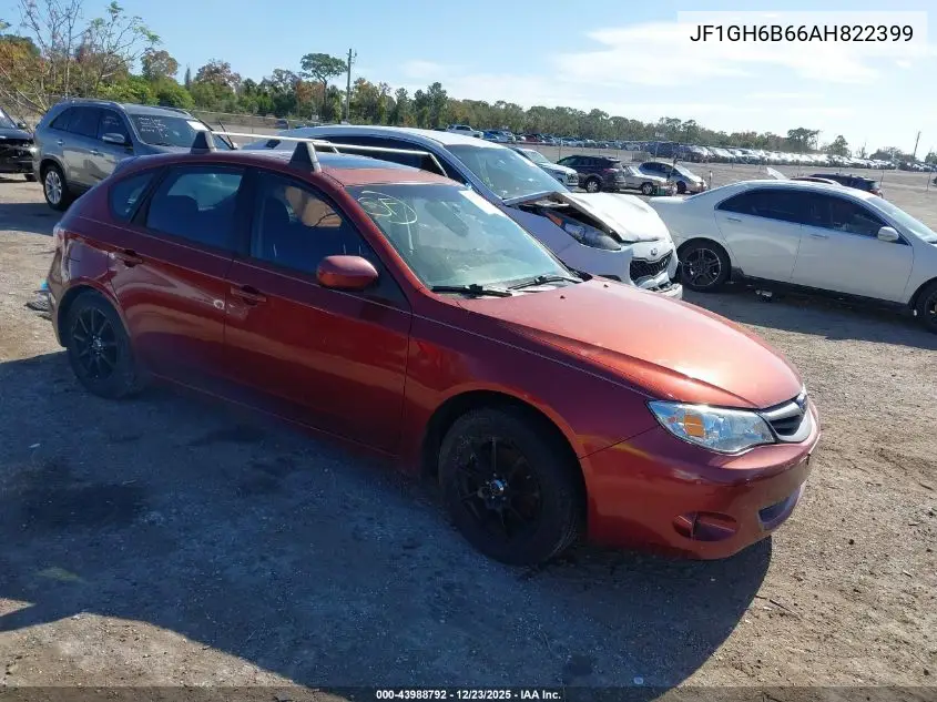 JF1GH6B66AH822399 2010 Subaru Impreza 2.5I Premium