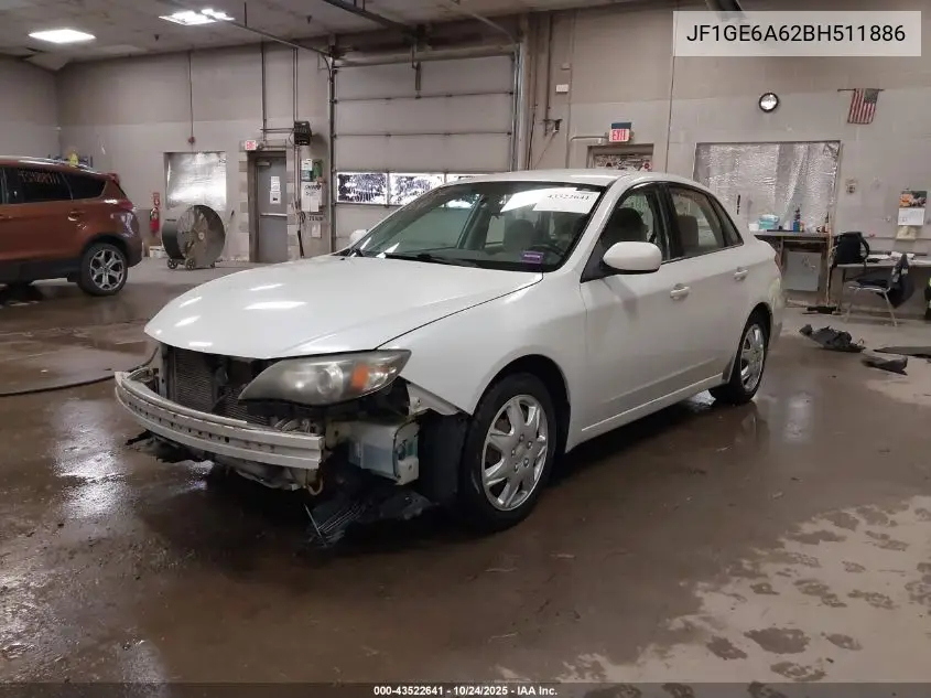 JF1GE6A62BH511886 2011 Subaru Impreza 2.5I