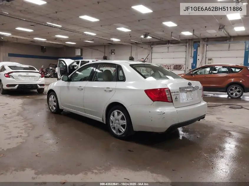 JF1GE6A62BH511886 2011 Subaru Impreza 2.5I