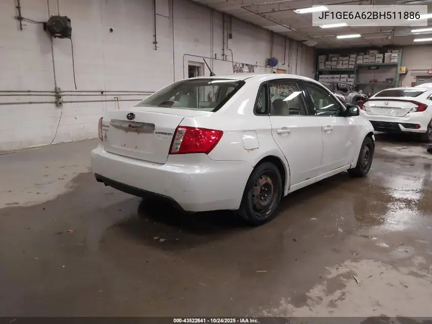 JF1GE6A62BH511886 2011 Subaru Impreza 2.5I