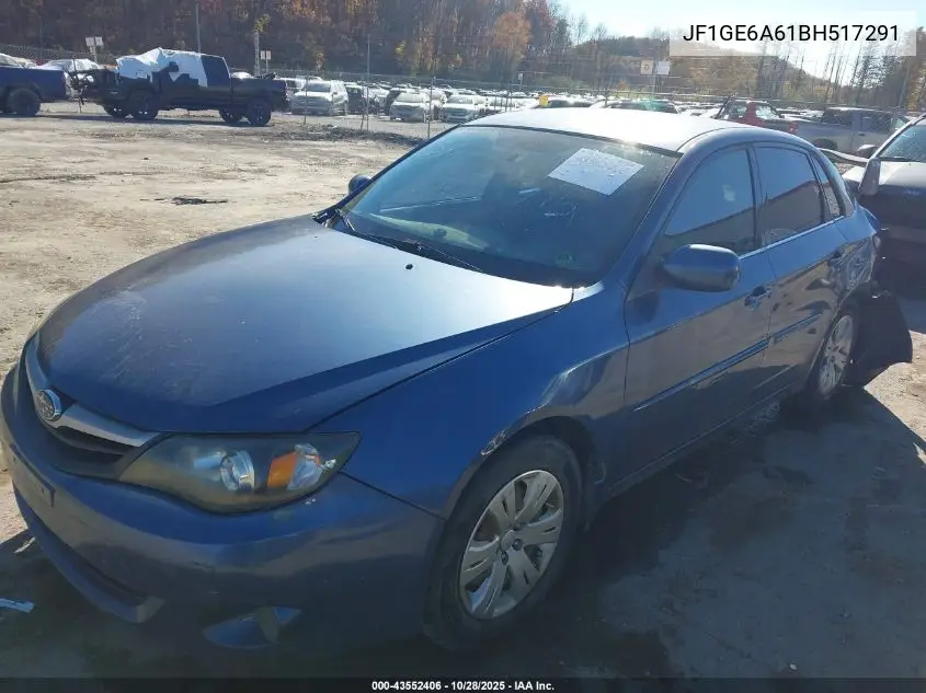 JF1GE6A61BH517291 2011 Subaru Impreza 2.5I