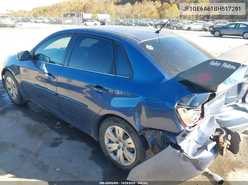 JF1GE6A61BH517291 2011 Subaru Impreza 2.5I