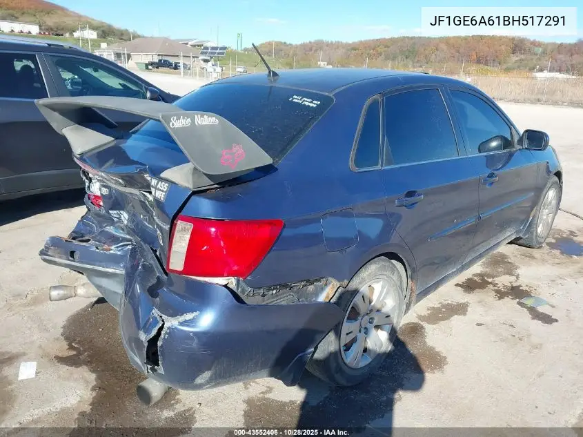 JF1GE6A61BH517291 2011 Subaru Impreza 2.5I