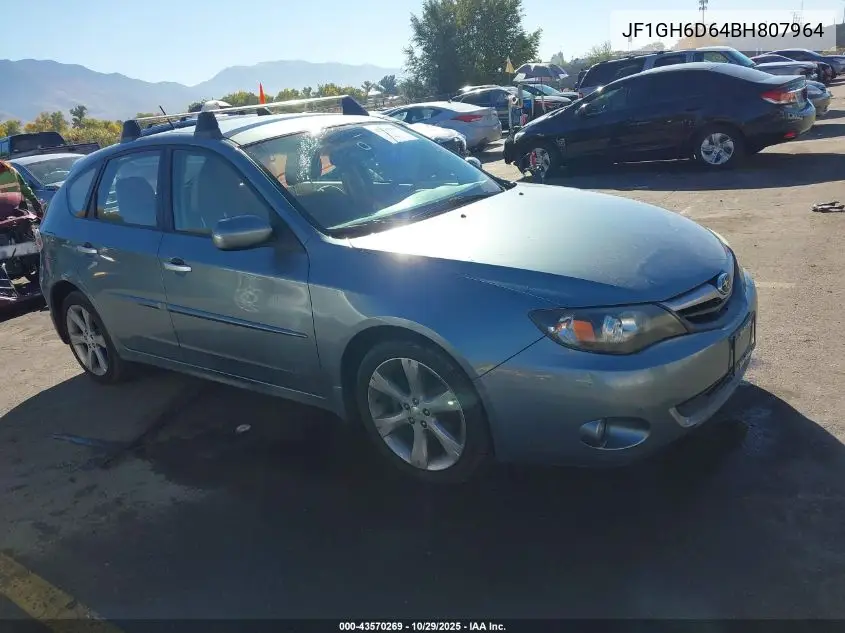 JF1GH6D64BH807964 2011 Subaru Impreza Outback Sport