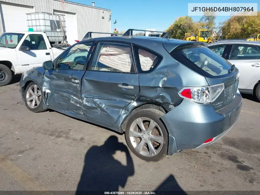 JF1GH6D64BH807964 2011 Subaru Impreza Outback Sport