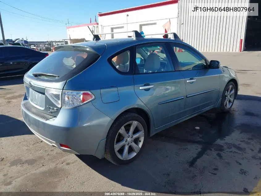 JF1GH6D64BH807964 2011 Subaru Impreza Outback Sport