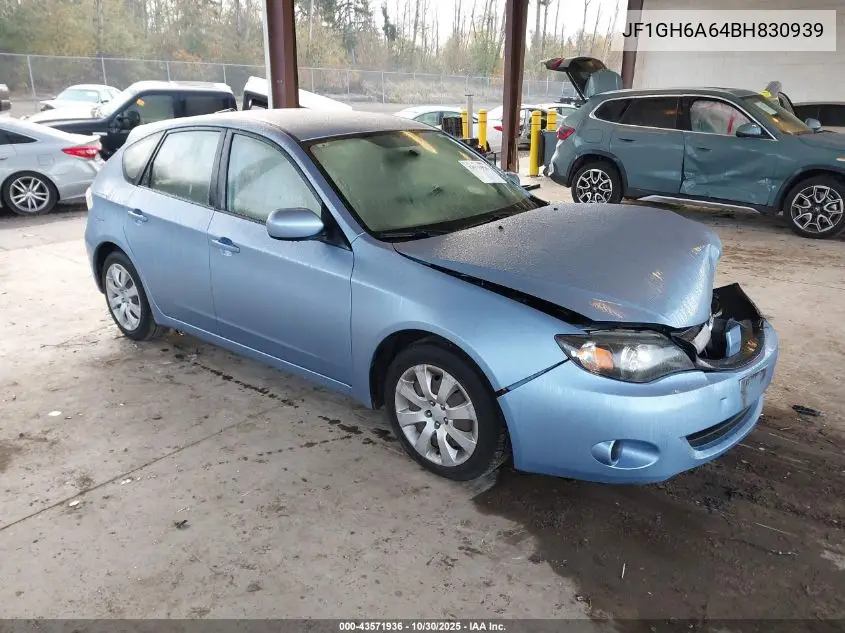 JF1GH6A64BH830939 2011 Subaru Impreza 2.5I