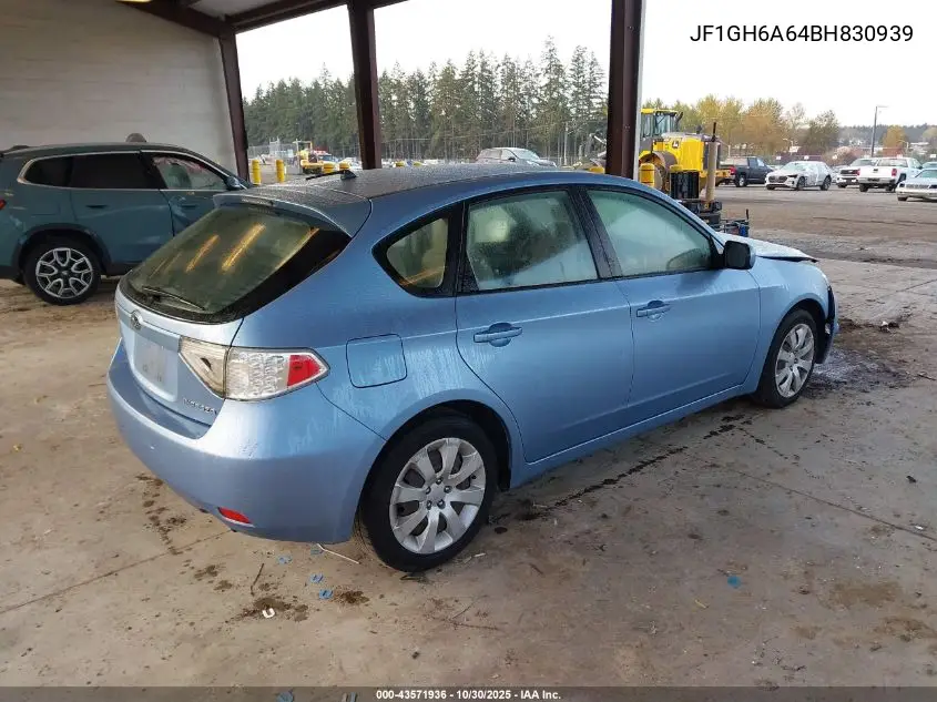 JF1GH6A64BH830939 2011 Subaru Impreza 2.5I