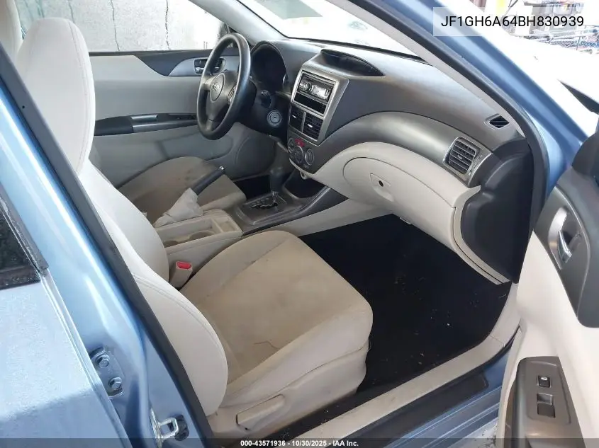 JF1GH6A64BH830939 2011 Subaru Impreza 2.5I