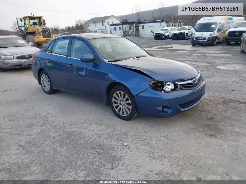 JF1GE6B67BH513261 2011 Subaru Impreza 2.5I Premium