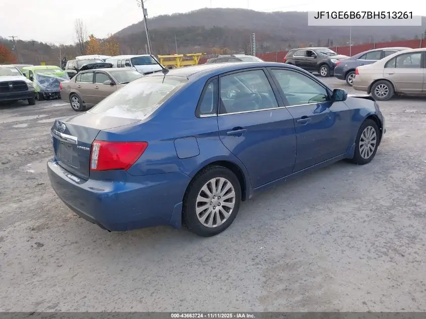 JF1GE6B67BH513261 2011 Subaru Impreza 2.5I Premium
