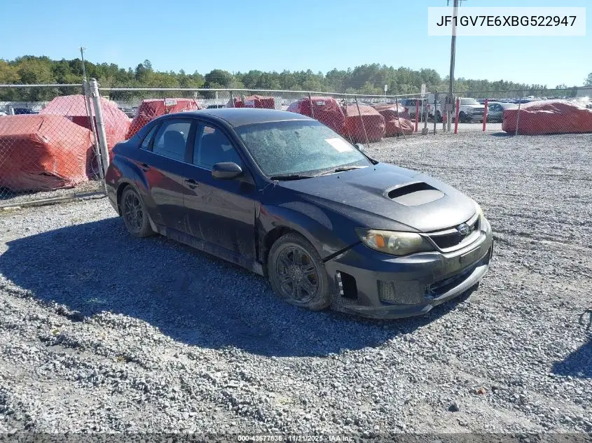 JF1GV7E6XBG522947 2011 Subaru Impreza Wrx