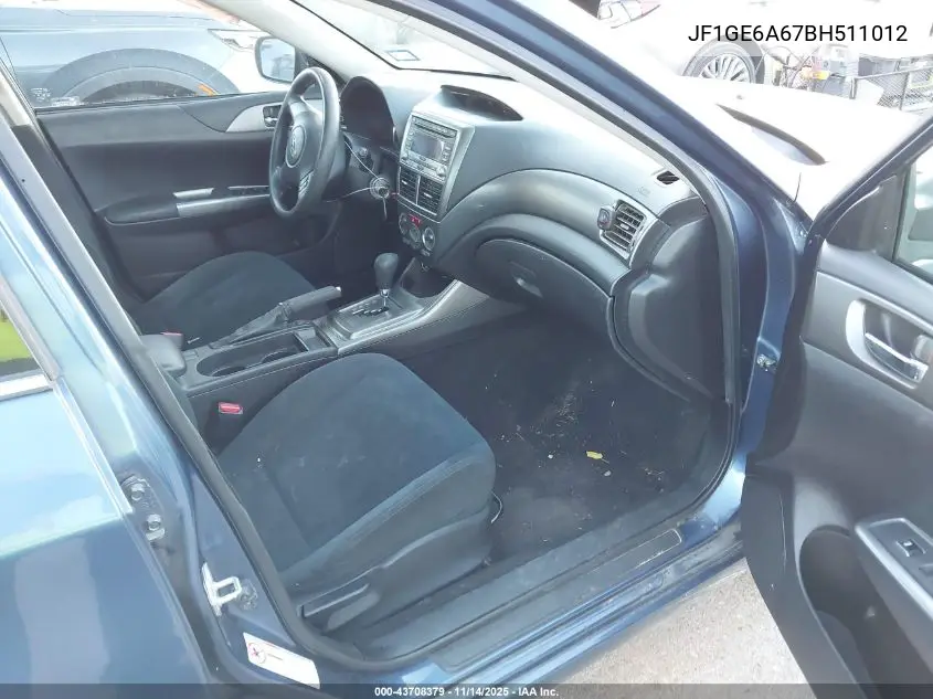 JF1GE6A67BH511012 2011 Subaru Impreza 2.5I