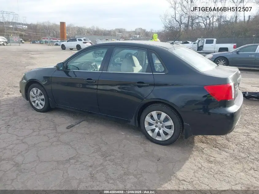 JF1GE6A66BH512507 2011 Subaru Impreza 2.5I
