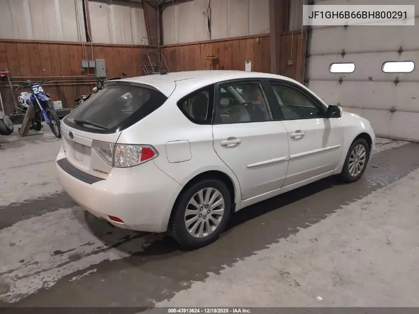JF1GH6B66BH800291 2011 Subaru Impreza 2.5I Premium