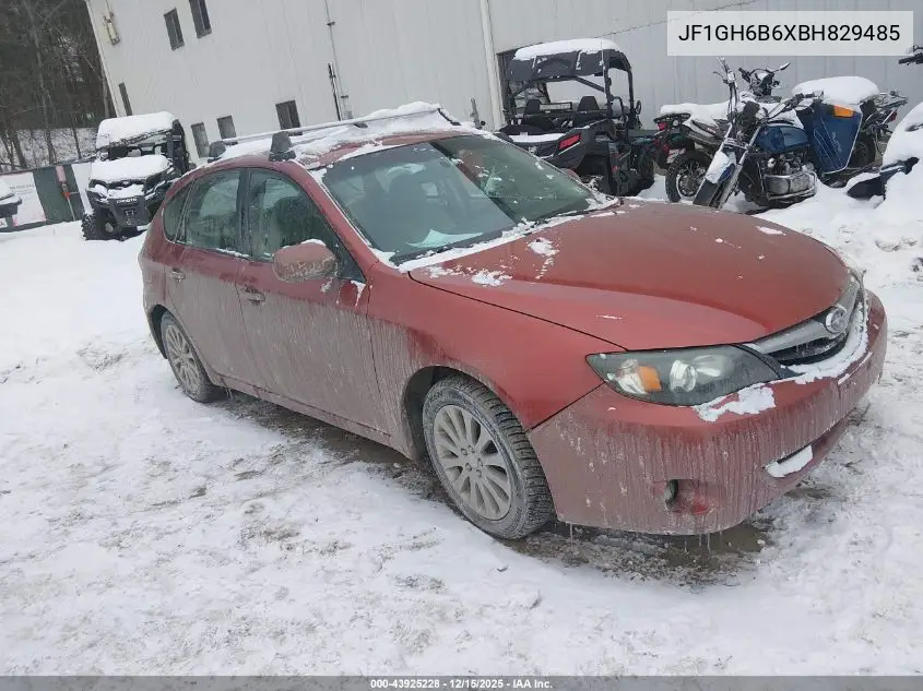 JF1GH6B6XBH829485 2011 Subaru Impreza 2.5I Premium