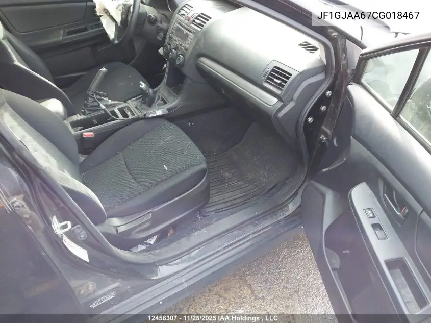 JF1GJAA67CG018467 2012 Subaru Impreza