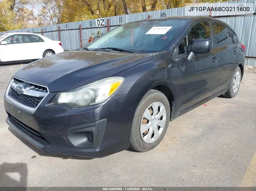 JF1GPAA68CG211600 2012 Subaru Impreza 2.0I
